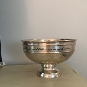 Pottery Barn Antique Silver Snack Bowl